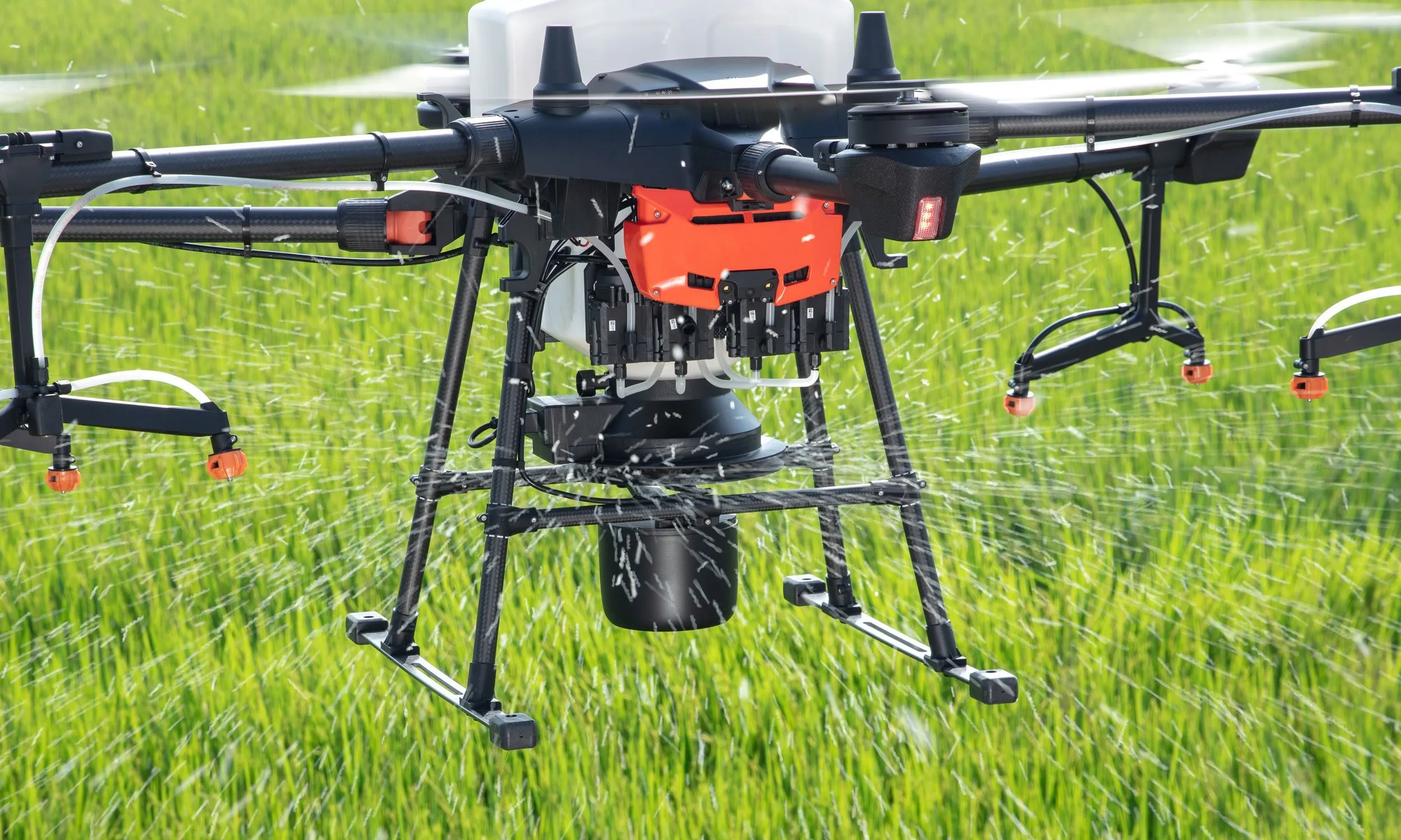 Drone fertilizer spreading